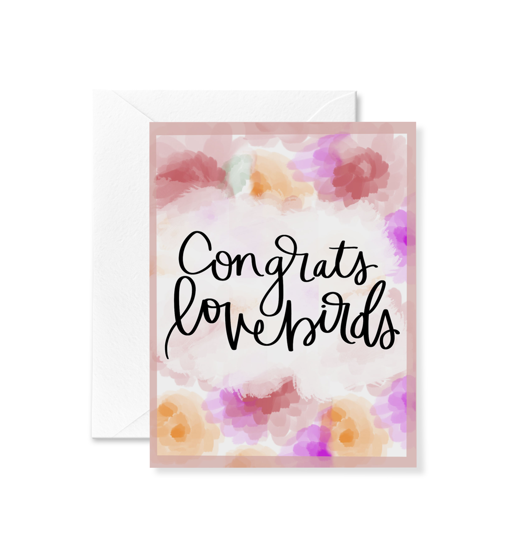 Congrats Lovebirds Card