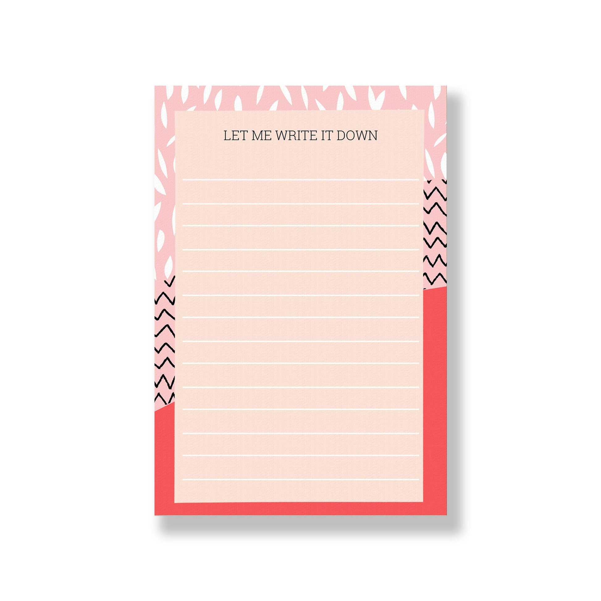 Jazzy Lined Notepad