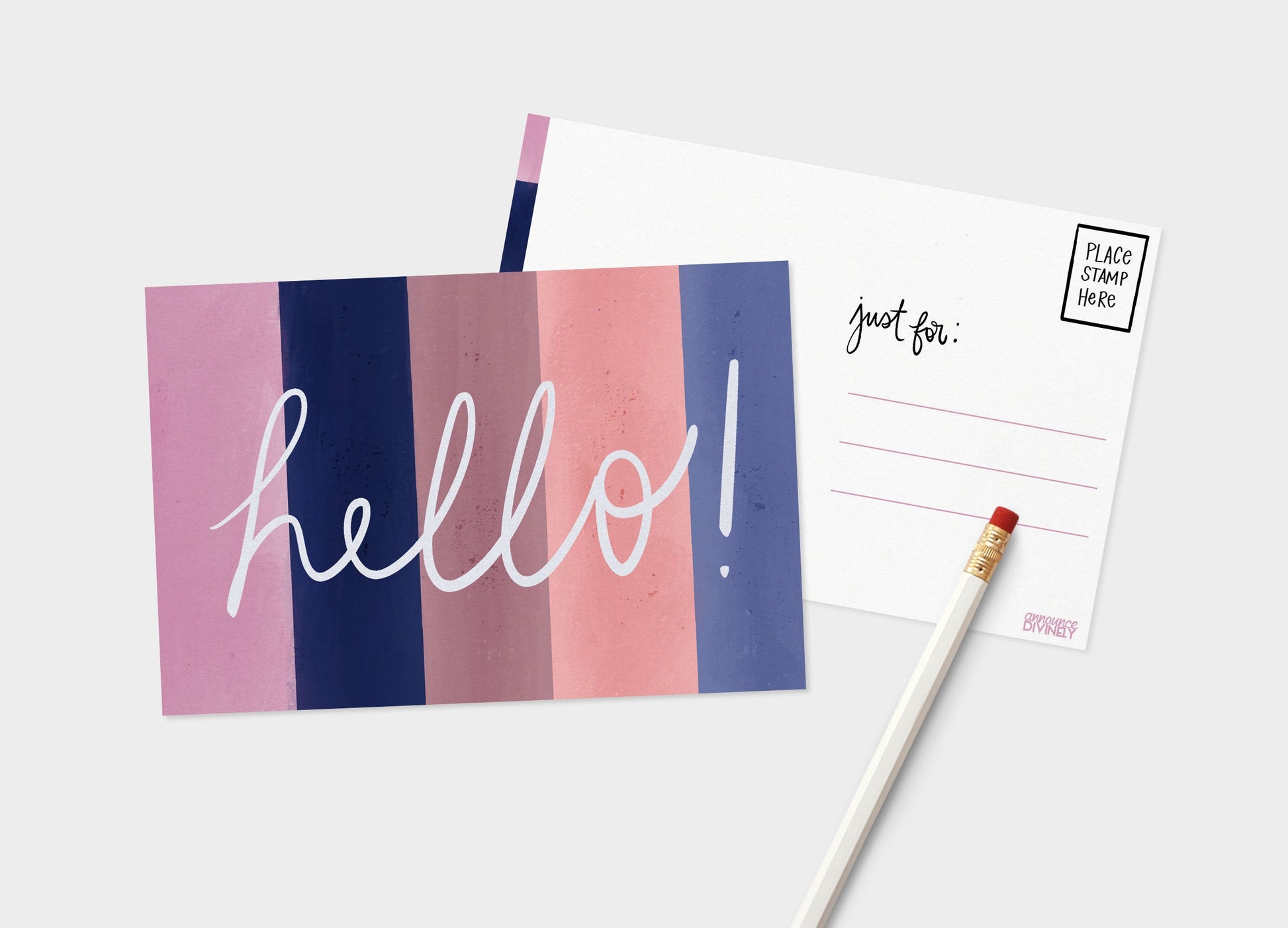 Lavender Hello Postcard Set