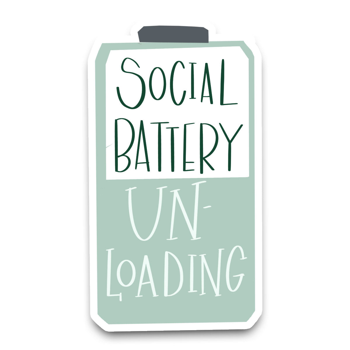 Social Battery Sticker