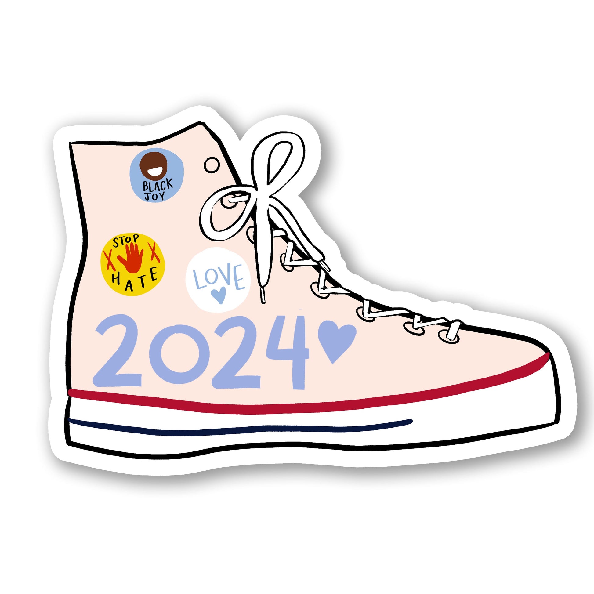Kamala Harris Sneaker Sticker